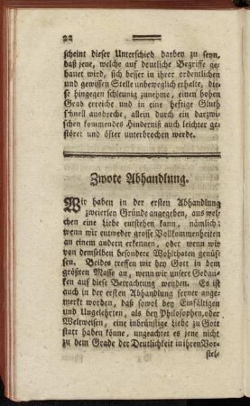 Zwote Abhandlung.