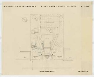 Wohnhaus Otto-Suhr-Allee 53/55/57, Berlin-Charlottenburg: Lageplan 1:200