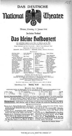 Das kleine Hofkonzert
