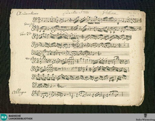 4 Sonatas - Don Mus.Ms. 2216