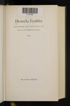 Deutsche Erzähler