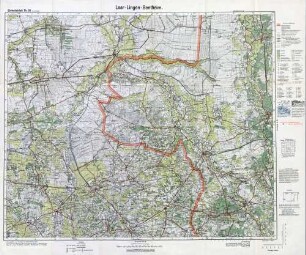 Reichskarte: Einheitsblatt 58 (1cm-Karte) Laar-Lingen-Bentheim