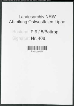 Sterberegister Standesamt Bottrop