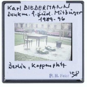 Berlin, Biedermann, Der verlassene Raum - Denkmal für das Wirken jüdischer Bürger in Berlin