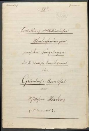 Konferenzaufsatz Grunbach OA Schorndorf