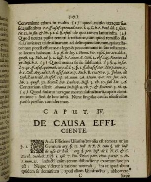 Caput. IV. De Causa Efficiente.