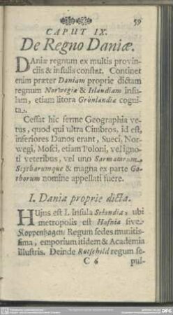 Caput IX. De Regno Daniae