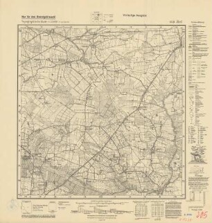 1321 (alte Nr.: 205) Jörl, Topographische Karte 1:25000 (4-cm - Karte)
