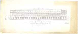 Döllgast, Hans; München; Alte Pinakothek, Wiederaufbau - Ansicht; Grundriss