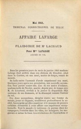 Plaidoyers de Ch. Lachaud, 1