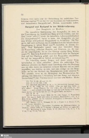 Burggraf und Markgraf in der Militärverfassung