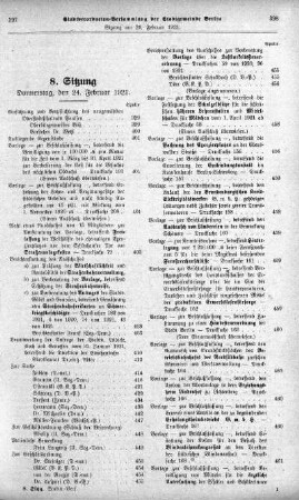 Sitzung 8, 24. Februar 1921