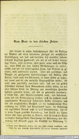 Vom Brod in den ältesten Zeiten