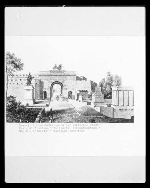 Pompeji, Rekonstruktion der Porta di Ercolano
