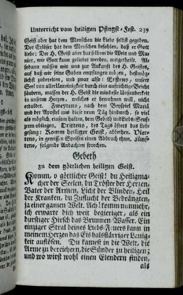 Gebeth zu dem göttlichen heiligen Geist