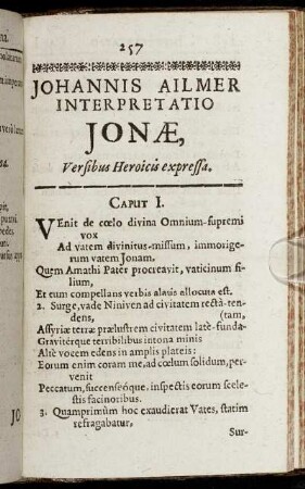 Johannis Ailmer Interpretatio Jonae