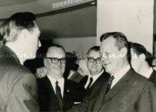 Außenminister Willy Brandt auf der Internationalen Grünen Woche Berlin