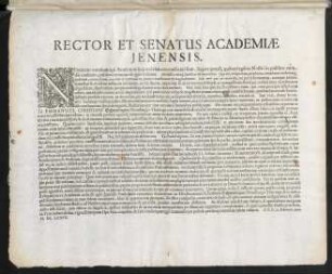 Rector Et Senatus Academiae Jenensis