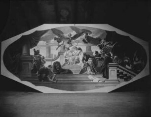 Deckengemälde mit Apotheose König Ludwigs I.