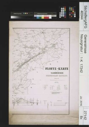 Steinkohlenrevier Saarbrücken; Flözkarte