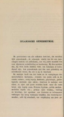 Inlandsche geneeskunde