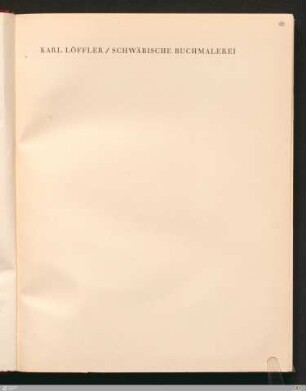 Schwäbische Buchmalerei in romanischer Zeit