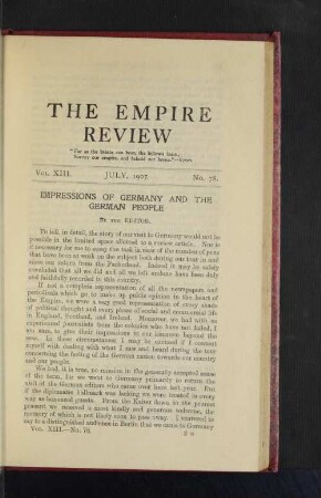 Vol. XIII. July, 1907. No. 78