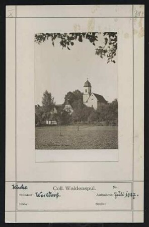 Kirche Standort: Weildorf