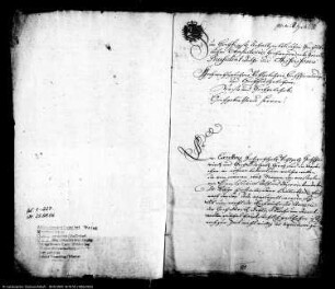 Die Entsiegelung und Inventur der Bibliothek des Dr. Kluge, desgleichen die Versteigerung der Bibliothek