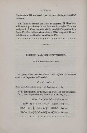 Problème d´analyse indéterminée.