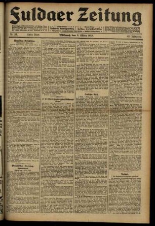 Erste Ausgabe vom Mittwoch, den 05. März 1913.