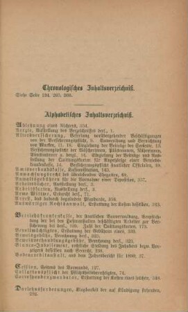 Chronologisches Inhaltsverzeichniß siehe Seite 134, 265, 366