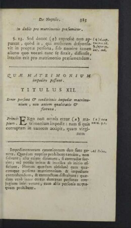 Titulus XII. - XIII.