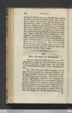 186. Ueber Surrogate der Pferdehaare.