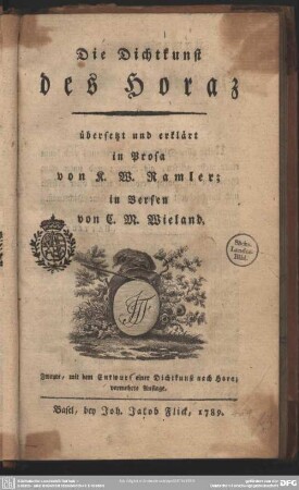 Die Dichtkunst des Horaz