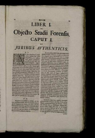 Caput I. De Juribus Authenticis.