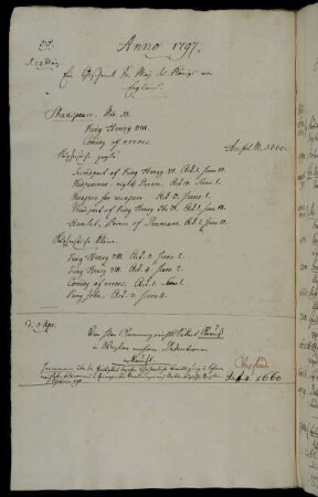 Ein Geschenck Sr. Maj. des Königs von England. - Von Hhrn Kammergerichts Sekret. Krauß in Wezlar mehrere Deductionen erkauft.