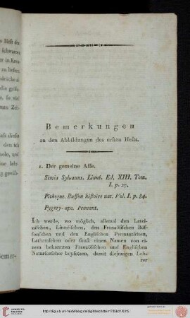 Bemerkungen zu den Abbildungen des ersten Hefts