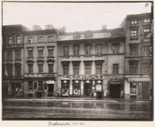Wohnhäuser Stralauer Straße 42-43, Berlin-Mitte: Ansicht (aus: Julius Kohte, Alt-Berlin, Bauwerke in Berlin und Charlottenburg, aufgenommen 1907-1914)