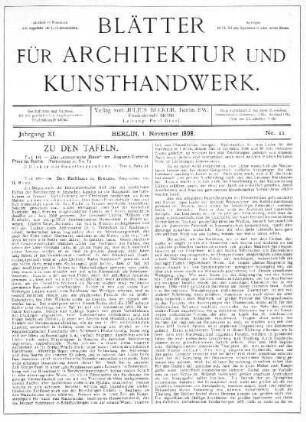 No. 11, 1. November 1898