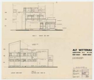 Wohnhäuser Alt-Wittenau 62, 63 / Eichborndamm 243, Berlin-Reinickendorf: Ansichten 1:50