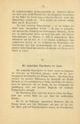 II. Die mechanischen Eigenschaften der Sande