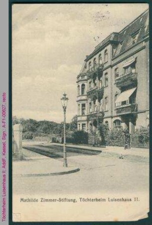Töchterheim Luisenhaus II, Mathilde Zimmer-Stiftung, Kassel