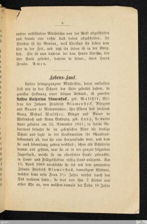 Lebens-Lauf