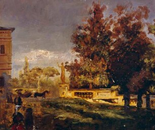 Im Park der Villa Borghese (Studie)