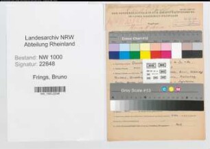 Entnazifizierung Bruno Frings, geb. 13.12.1912 (Rechtsanwalt)