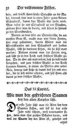 Das XI Kapitel. - Das XV Kapitel.