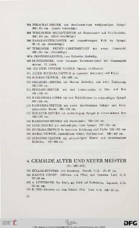 4. Gemälde alter und neuer Meister (Nr. 523-672)