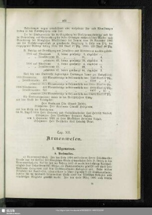 Cap. XII. Armenwesen