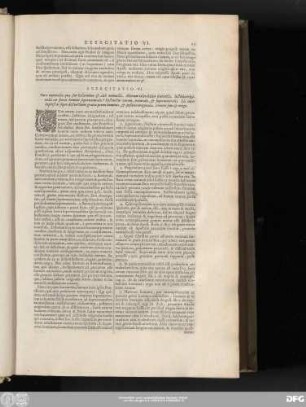 Exercitatio VI.